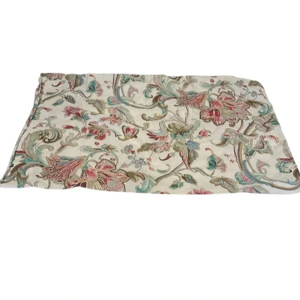 RALPH LAUREN Antigua Floral Bed STANDARD PILLOWCASE Multicolor‎ 1 Piece Cotton